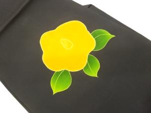 塩瀬椿模様刺繍名古屋帯